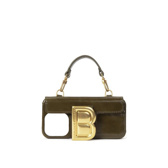 Brandon Blackwood Nia Phone Case Oiled Leather Olive Green iPhone 14 Pro Max - Picture 1 of 11